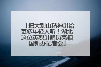 把大别山精神讲给更多年轻人听！湖北这位英烈讲解员亮相国新办记者会