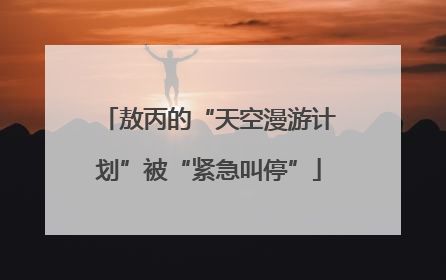 敖丙的“天空漫游计划”被“紧急叫停”