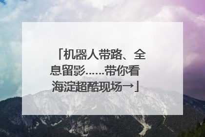 机器人带路、全息留影……带你看海淀超酷现场→