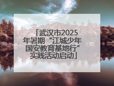 武汉市2025年暑期“江城少年国安教育基地行” 实践活动启动