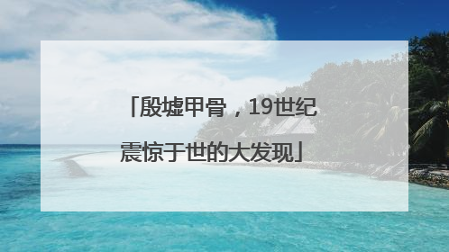 殷墟甲骨，19世纪震惊于世的大发现
