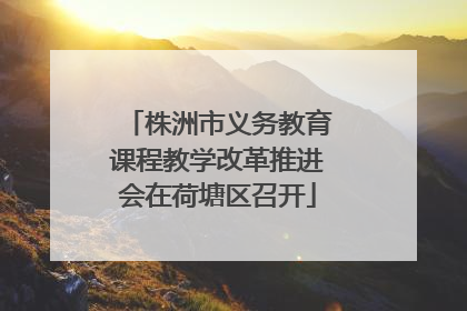 株洲市义务教育课程教学改革推进会在荷塘区召开