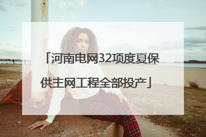 河南电网32项度夏保供主网工程全部投产