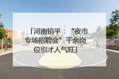 河南镇平：“夜市专场招聘会”千余岗位引才人气旺