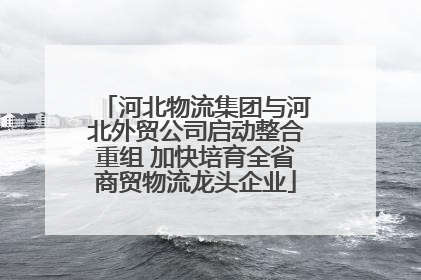 河北物流集团与河北外贸公司启动整合重组 加快培育全省商贸物流龙头企业