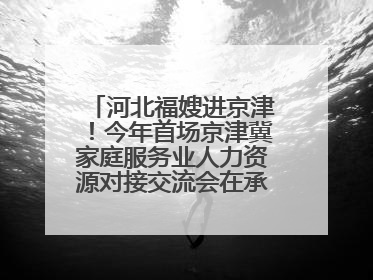 河北福嫂进京津！今年首场京津冀家庭服务业人力资源对接交流会在承德举办