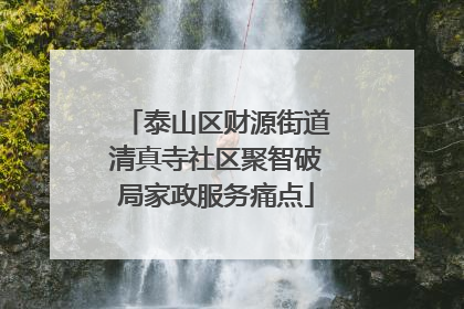 泰山区财源街道清真寺社区聚智破局家政服务痛点