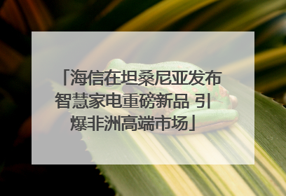 海信在坦桑尼亚发布智慧家电重磅新品 引爆非洲高端市场