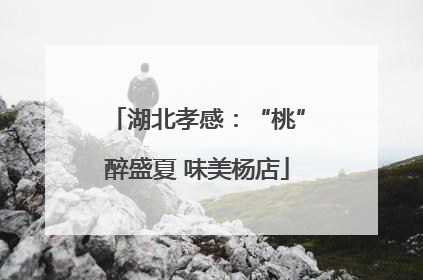 湖北孝感：“桃”醉盛夏 味美杨店