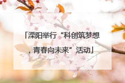 溧阳举行“科创筑梦想，青春向未来”活动