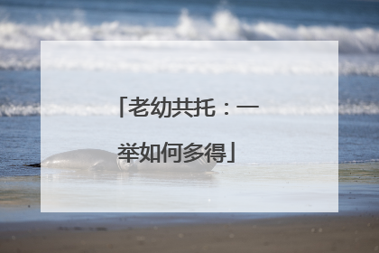 老幼共托：一举如何多得