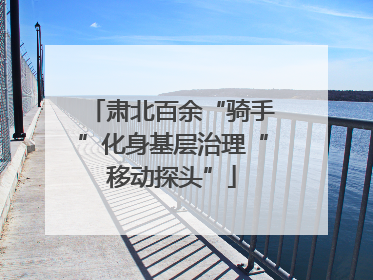肃北百余“骑手”化身基层治理“移动探头”