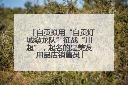 自贡拟用“自贡灯城燊龙队”征战“川超”，起名的是美发用品店销售员