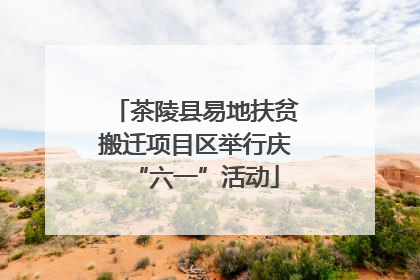 茶陵县易地扶贫搬迁项目区举行庆“六一”活动