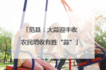 范县：大蒜迎丰收 农民增收有胜“蒜”
