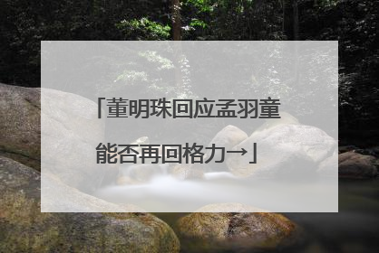 董明珠回应孟羽童能否再回格力→