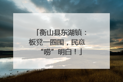 衡山县东湖镇：板凳一圈围，民意“唠”明白！