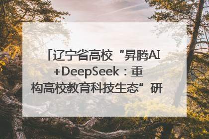 辽宁省高校“昇腾AI+DeepSeek：重构高校教育科技生态”研讨会在沈阳成功举办