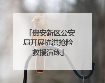 贵安新区公安局开展抗洪抢险救援演练