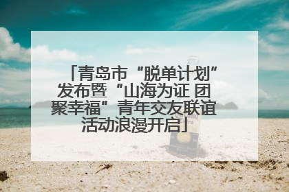 青岛市“脱单计划”发布暨“山海为证 团聚幸福”青年交友联谊活动浪漫开启