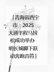 青海省西宁市：2025大通半程马拉松成功举办 明长城脚下跃动奔跑音符
