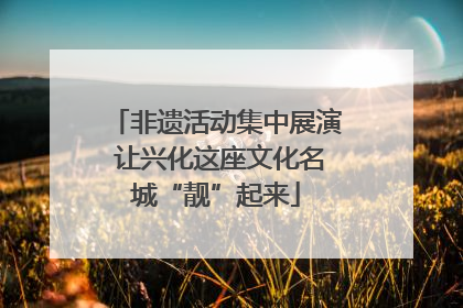 非遗活动集中展演 让兴化这座文化名城“靓”起来
