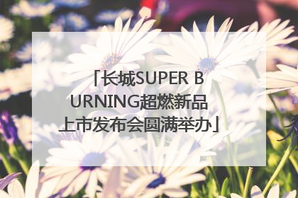 长城SUPER BURNING超燃新品上市发布会圆满举办
