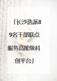 长沙选派89名干部联点服务高能级科创平台