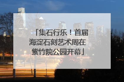 集石行乐！首届海淀石刻艺术周在紫竹院公园开幕