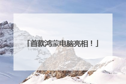 首款鸿蒙电脑亮相！