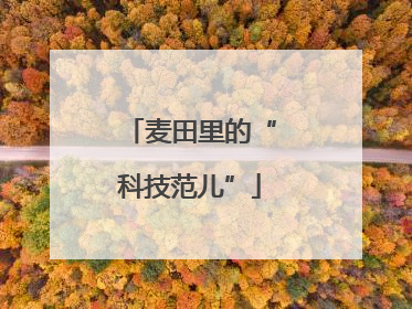 麦田里的“科技范儿”