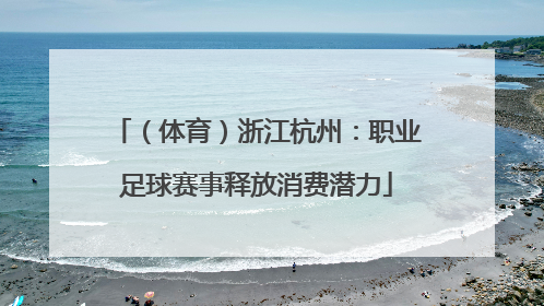 （体育）浙江杭州：职业足球赛事释放消费潜力