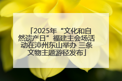 2025年“文化和自然遗产日”福建主会场活动在漳州东山举办 三条文物主题游径发布
