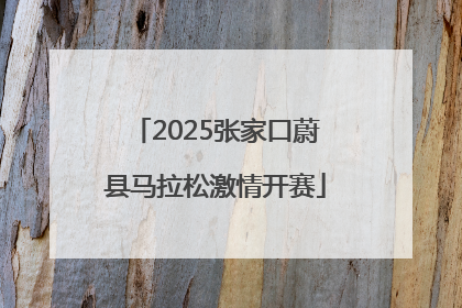2025张家口蔚县马拉松激情开赛